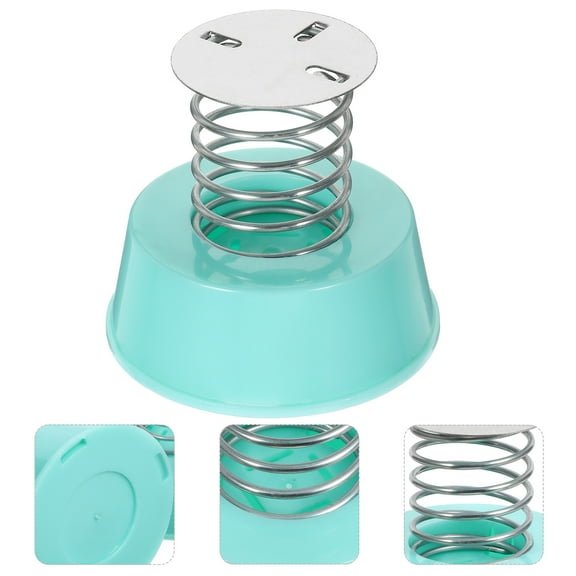 FUTUREORYY Dancing Car Dashboard Toys Round Shaking Head Doll Sky-Blue Iron 2Pcs