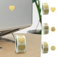 thumbnail image 6 of Steadline Kraft Paper Heart Stickers Romantic Valentine's Day Craft Supply with 500PCS Roll Unique Label Gift for Couples DIY Project Holiday Celebration, 6 of 6