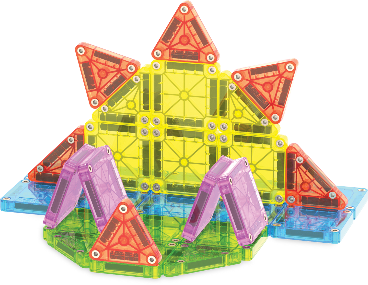 MAGNA-TILES® microMAGS Travel Set Deluxe 55-Piece Magnetic Construction Set, The Original Magnetic Building Brand