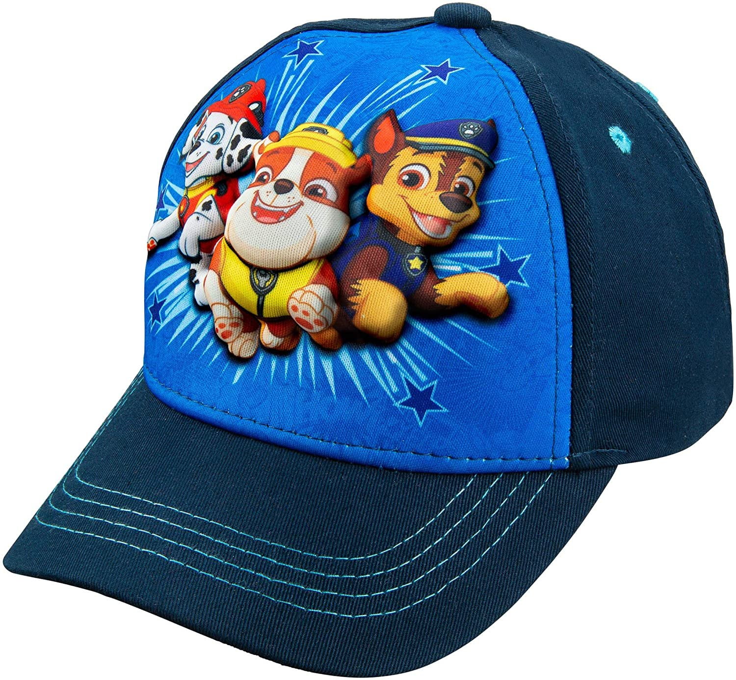 Nickelodeon Paw Patrol Character Toddler Boys Cotton 3D Baseball Cap Age 2-5 Blue