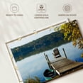 thumbnail image 6 of Elephant Stock Lake Geneva Morning Calm Wall Art - Horizontal Canvas Wall Art - Living Room Wall Decor - Nature Canvas - Blue And Green Decor - 51" x 34", 6 of 8