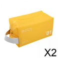 thumbnail image 1 of 2x Bolsa De Aseo De Viaje Bolsa De Almacenamiento Portátil Con Asa Bolsa De Baño Bolsa De Maquillaje Amarillo, 1 of 8