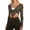 Coffee, variant on Women's Solid Tie Front Wrap Long Sleeve Crop Cardigan Yoga Ballet Cover Up