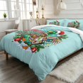 thumbnail image 2 of Yspwyqan Merry Duckmas Christmas 3 Piece Comforter Set King, Cute Cartoon Duck Bedding Set Bed in a Bag for Holiday Bedroom Guest Room Decoration, 2 of 7