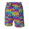 thumbnail image 4 of Pofeuu Cassette Tapes Prin Men's Swim Trunks Quick Dry Bathing Suit Swimming Board Shorts Mesh Lining Beach Swimwear-XX-Large, 4 of 6
