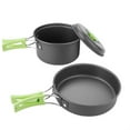 thumbnail image 4 of Portable Outdoor Cookware, Camping Cookware Set With Foldable Handle, Lightweight Pots Perfect For Travel Camping, Hiking And Picnics, Durable And, 4 of 5