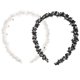 thumbnail image 1 of GOOHOCHY 2 diademas onduladas de moda para el cabello, diadema elástica antideslizante, diadema trenzada de invierno para lavarse la cara, accesorios para el cabello para mujer., 1 of 7
