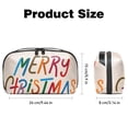 thumbnail image 5 of Christmas Oxford Fabric Digital Pouch for Electronic Devices, Waterproof Travel Case for Cell Phone Charger, Hard Drive, and Cords - 5.9x9.44x3.14 inches, 5 of 6