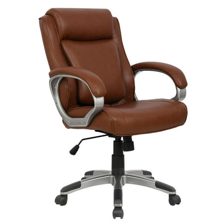 Adjust Lumbar Support Chair Brown