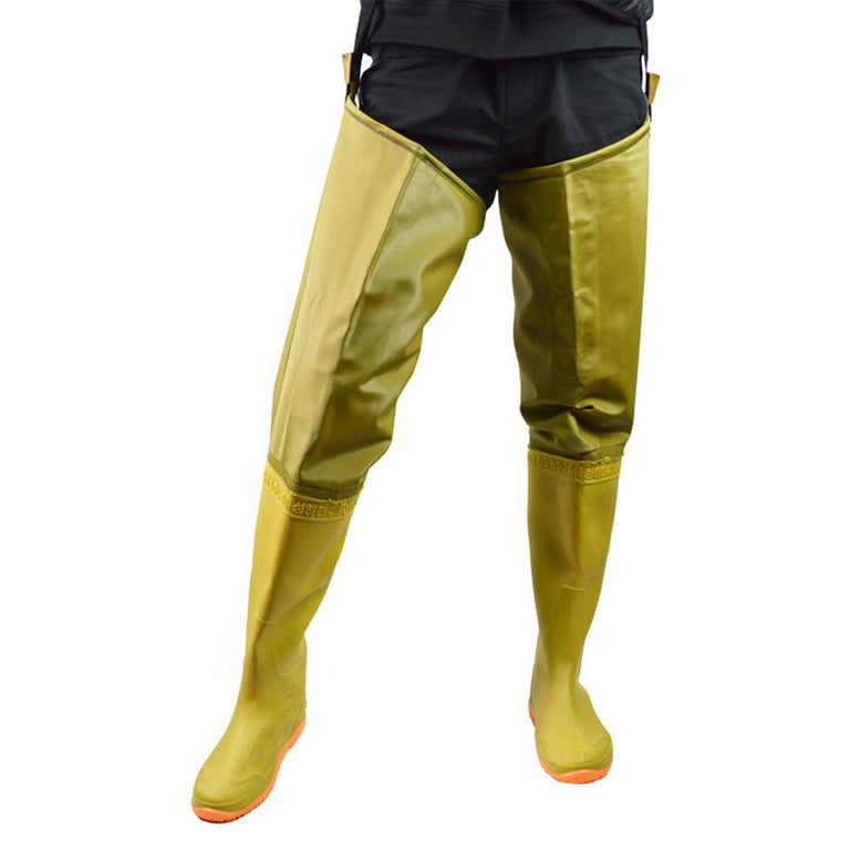 Hip Waders, Waterproof Hip Boots Water Pants with Buckle Boots Rain Boot  Breathable for Men Women Wading Trousers for Muck Work Fly Fishing 43 