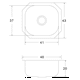 thumbnail image 3 of Fregadero Cocina Submontar Eb Tecnica 1 Tina 48x43x20, 3 of 3