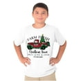 thumbnail image 4 of Farm Fresh Christmas Tree Truck Crewneck T Shirts Boy Girl Brisco Brands S, 4 of 6