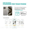 thumbnail image 4 of Movo iVlogger Vlogging Kit para iPhone - Kit de inicio de YouTube compatible con Lightning para creadores de contenido - Accesorios: trípode para teléfono, soporte para teléfono, luz LED y micrófono t, 4 of 5