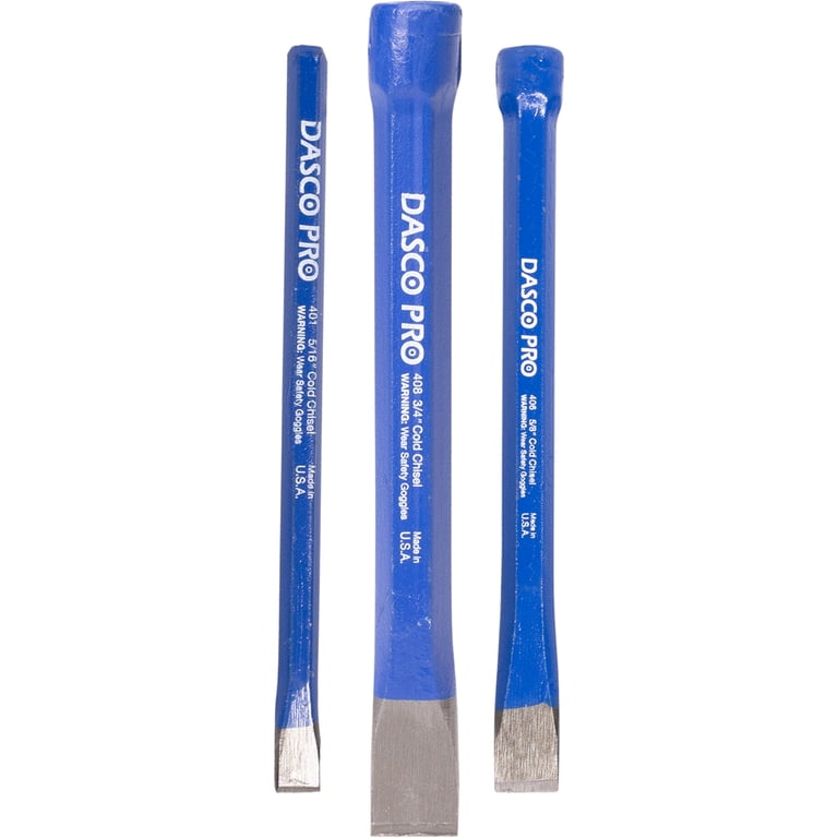 Dasco Pro Cold Chisel Kit, 3-Piece, 5/16, 5/8, 3/4 Inch Sizes