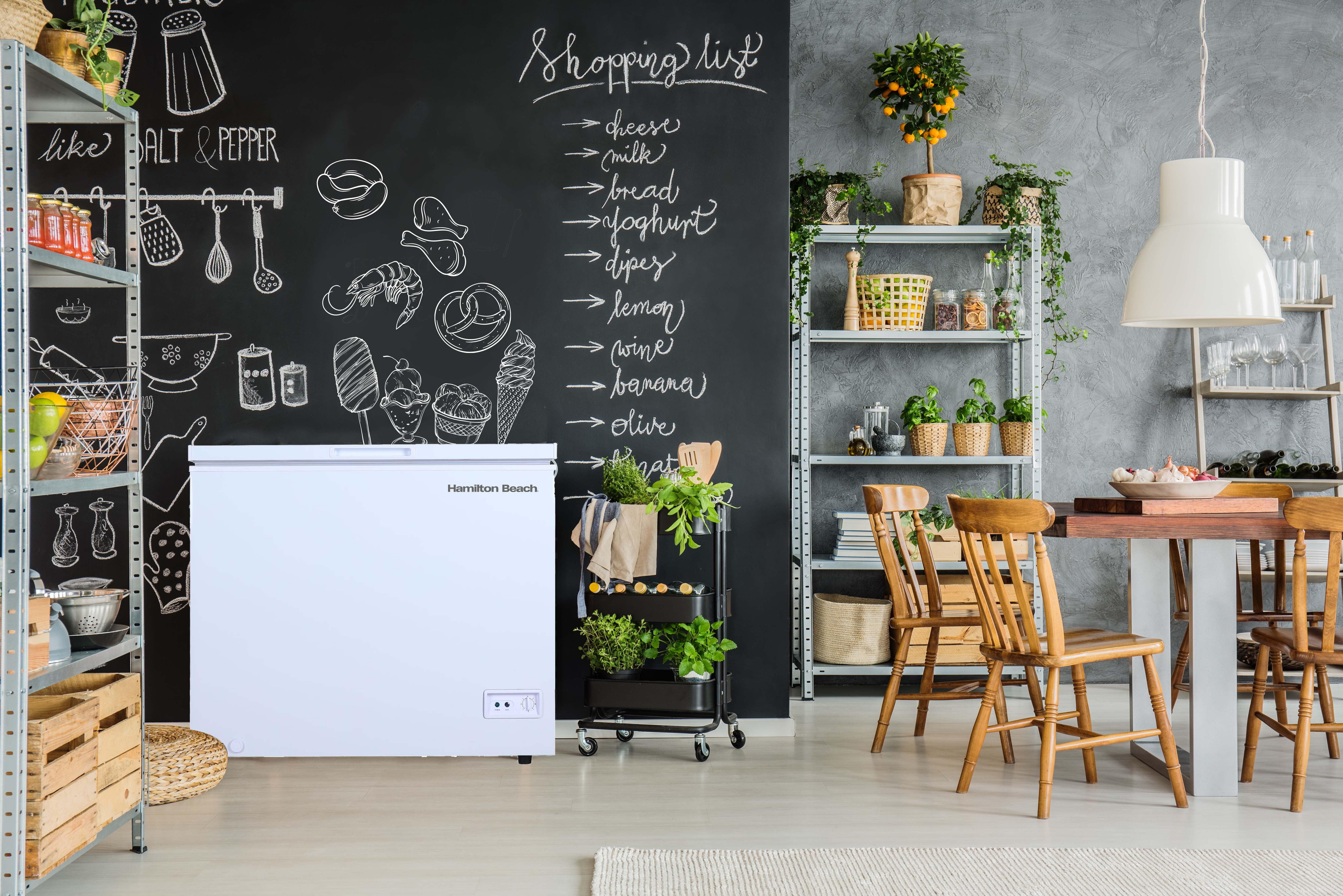 Hamilton Beach 5.0 Cu. Ft. Chest Freezer, White, HBFRF510