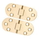 thumbnail image 5 of 2 juegos de bisagras plegables con tapa superior, borde redondo inoxidable, bisagra de solapa de latón de 180 grados con tornillos para mesa plegable, máquina de coser, 2,5 mm/0,10 pulgadas, 5 of 12