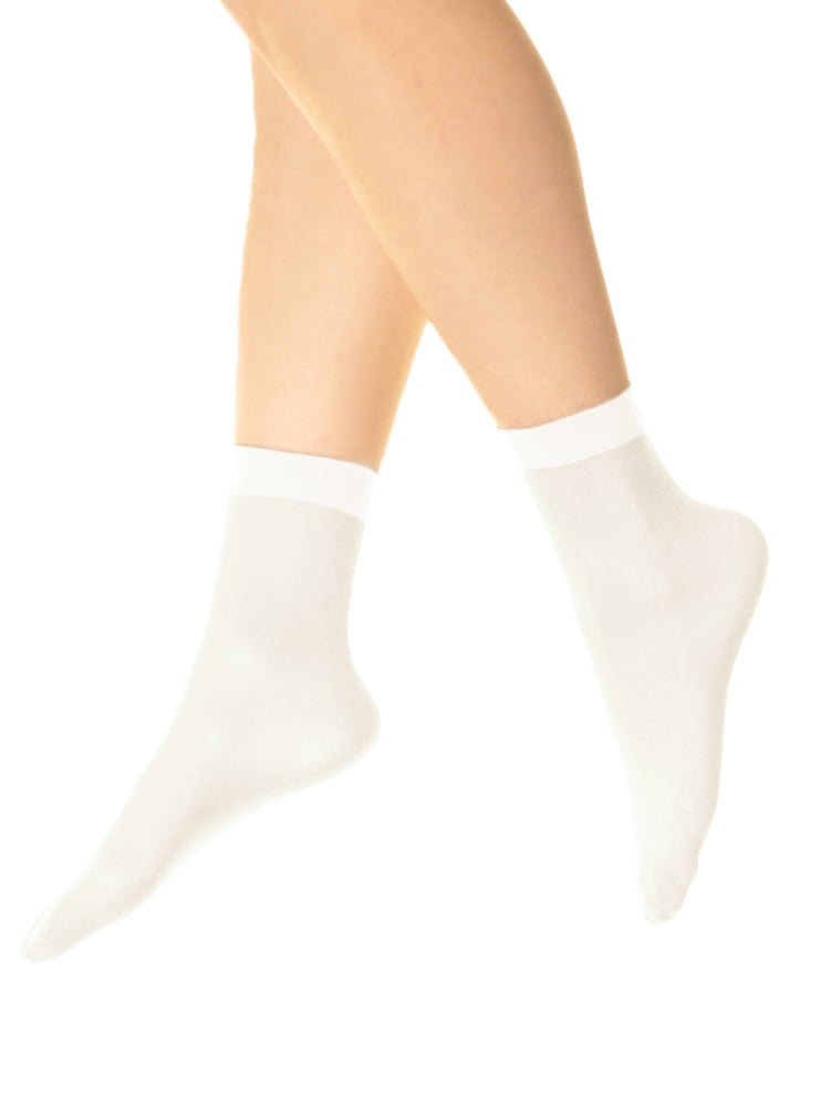 Angelina Nylon Ankle Hosiery 40D Sheer (6Pairs)