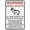Warning Sign 4, variant on Warning Coyote Activity 12 x 8 Funny Tin Sign
