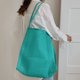 thumbnail image 5 of Bolsa De Hombro 2 unids/set Bolso de hombro de malla Bolso de compras informal con Bolso de embrague de PU (azul lago), 5 of 8