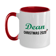 Name Mug - Christmas Gift for Dean - Christmas Name Mug