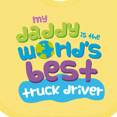 thumbnail image 4 of Inktastic Truck Driver Daddy Boys or Girls Baby Bib, 4 of 4