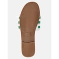 thumbnail image 6 of No Boundaries Women's Beaded Slide Sandals, 6 of 7