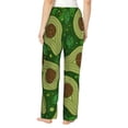 thumbnail image 3 of Naloa Big Colorful Avocados Print Women’s Ultra-Soft Comfy Pajama Lounge Pants with Pockets & Drawstring, 3 of 8