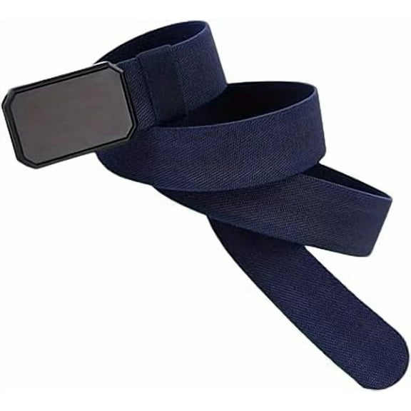 Mens Stretch Belt Quick Release Elastic Belt Multipurpose Outdoor Belts, Portable Work Belts For Skateboarding, Sports (Navy blue)