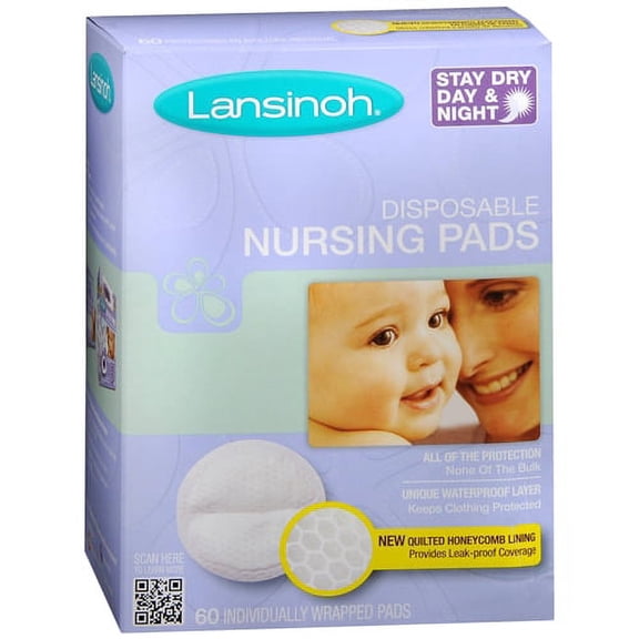 Lansinoh Disposable Nursing Pads For Breastfeeding Mothers - 60 Ea