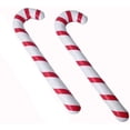 thumbnail image 2 of 6 Pcs Inflatable Walking Stick Crutch Cane Cane Walking Stick Christmas Candy Cane Crutch Toy Balloon Christmas Tree Hanging Ornaments, 2 of 7