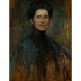thumbnail image 2 of Olga Boznanska 12x14 Gold Ornate Wood Frame and Double Matted Museum Art Print Titled - Self-Portrait (1906), 2 of 4