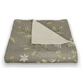 thumbnail image 3 of Creative Products Gray Butterfly Pattern 50 x 60 Coral Fleece Blanket, 3 of 3