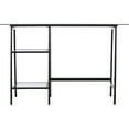 thumbnail image 6 of Southern Enterprises Abadda Metal/Glass Sawhorse/A-Frame Writing Desk, Black, 6 of 9