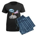 thumbnail image 5 of CafePress - Cute Unicorn Fart! ... TOOT! Pajamas - Women's Short Sleeve Print T-Shirt and Pants Dark Cotton Pajama Set, 5 of 7
