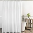 thumbnail image 1 of Ombre Shower Curtain Sets - for Bathroom Accessories Fabric Polyester Waterproof Modern Shower Curtain Liner with 12 Hooks White W72xL72, 1 of 6