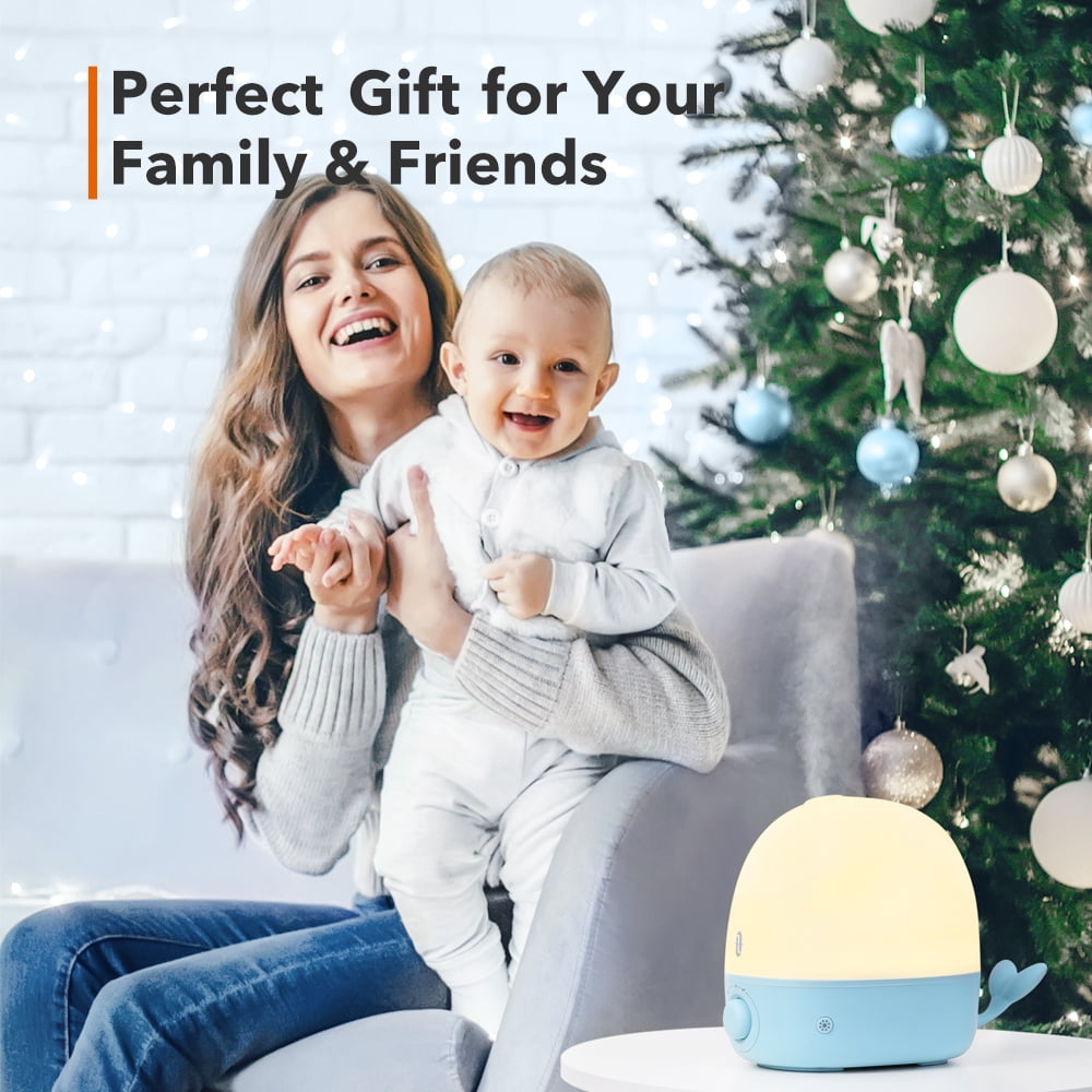 TaoTronics Humidifiers, 2.5L Ultrasonic Cool Mist Humidifier, 26dB Whisper Quiet Essential Oil Diffuser with Night Light for Baby Room, Bedroom, Home, Blue