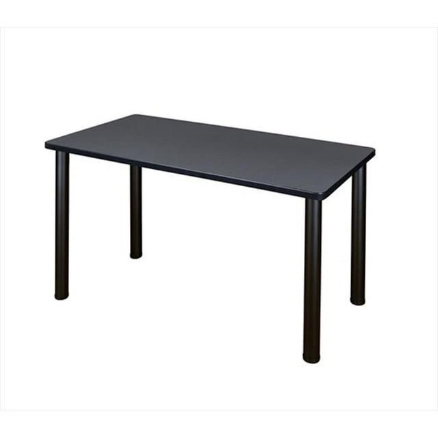 Regency MT4824GYBPBK 48 X 24 In. Kee Training Table - Grey & Black Post Legs