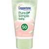 Coppertone Pure & Simple Baby Spf 50 Face Sunscreen Lotion, Zinc Oxide Mineral Sunscreen, Tear Free, Sunscreen For Face, Travel Size, 2 Ounce