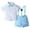 Blue, variant on KAOOCXU Clothing Shorts Set Boy Gentleman Shirt Suspenders Set Summer Formal Suit For Kids Stage Party Outfit Casual Leisure Relaxed Fit