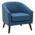 thumbnail image 1 of CorLiving Eliza Modern Upholstered Indoor Tub Chair with Tapered Wood Legs, 1 of 9
