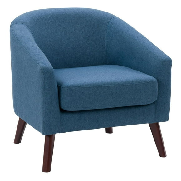 CorLiving Eliza Modern Upholstered 28" Width Tub Chair with Tapered Legs