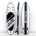 thumbnail image 3 of AKSPORT 10'6" Inflatable All Around Stand Up Paddle Board Kit, Black/White, 3 of 7