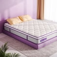 thumbnail image 4 of Sersper Twin Size Hybrid Mattress, 12 inch Memory Foam Euro Top Mattress, 5-Zone Support, Medium Firm, 4 of 7