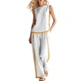 thumbnail image 2 of Two Piece Lounge Sets for Women Spring Vacation Beach Travel Airport Outfits Casual Cruise Fashion 2026 White XXL, 2 of 9