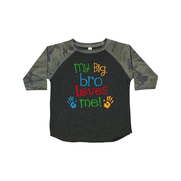 Inktastic My Big Bro Loves Me Little Brother Sister Boys or Girls Toddler T-Shirt