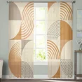 thumbnail image 4 of Geometric Minimalist Abstract Sheer Curtains for Living Room Printed Tulle Window Curtain Luxury Home Balcony r Drapes, 4 of 7