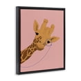 thumbnail image 2 of Stupell Industries Contemporary Playful Giraffe with Monocle Black Floating Frame Canvas Art, 17 x 21, by Rachel Nieman, 2 of 8
