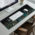 thumbnail image 3 of Desk Mat, Big Desk Pad, 31.5 x 11.8in Extended Gaming Mouse Pad, Large Mouse Pad for Desk Rubber Base Mousepad with Stitched Edges, Keyboard Mouse Mat for Work, Game, Office, Home - Weeds, 3 of 6