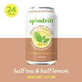 Spindrift Sparkling Water, Half Tea & Half Lemon Flavored, Made with Real Squeezed Fruit, 12 Fl