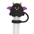 thumbnail image 3 of Halloween Cute Black White Ghost Straw Topper For 30 And 40 Tumbler With Handle Proof Reusable Straw Tips Lids Accessories, Halloween Decorations, 3 of 8